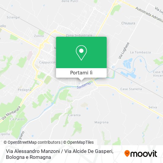 Mappa Via Alessandro Manzoni / Via Alcide De Gasperi
