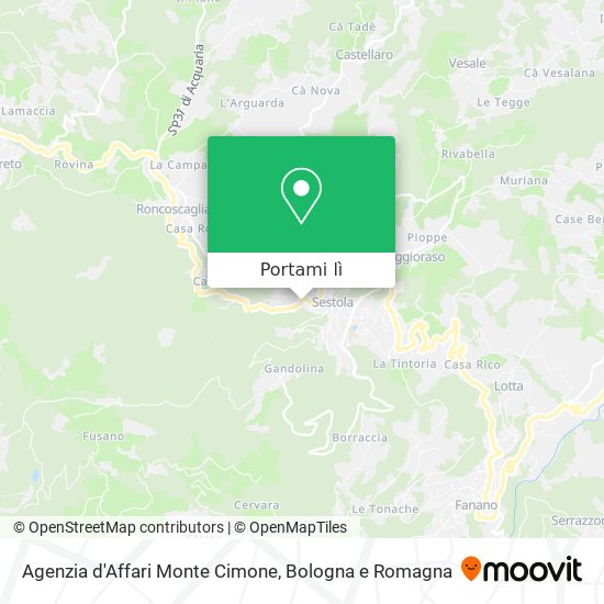 Mappa Agenzia d'Affari Monte Cimone