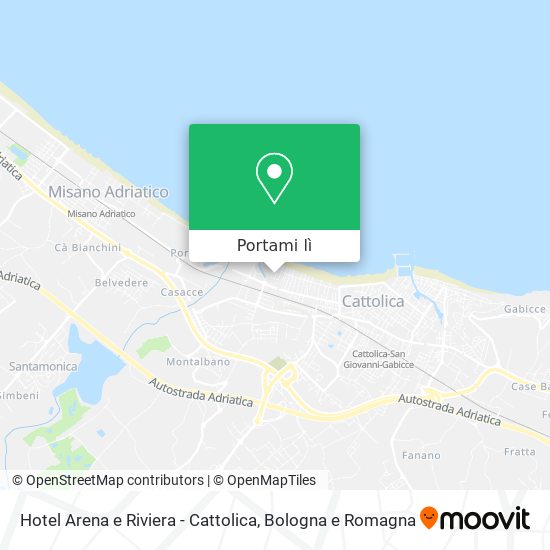 Mappa Hotel Arena e Riviera - Cattolica