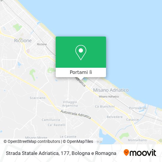 Mappa Strada Statale Adriatica, 177