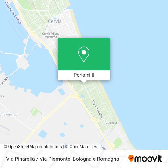Mappa Via Pinarella / Via Piemonte