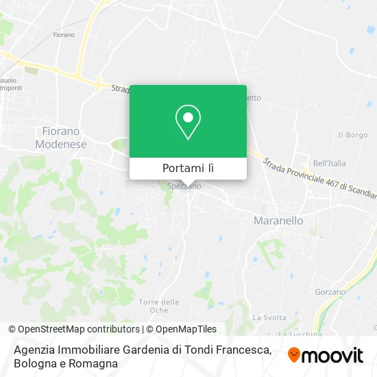 Mappa Agenzia Immobiliare Gardenia di Tondi Francesca