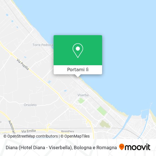 Mappa Diana (Hotel Diana - Viserbella)