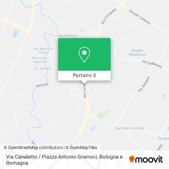 Mappa Via Canaletto / Piazza Antonio Gramsci