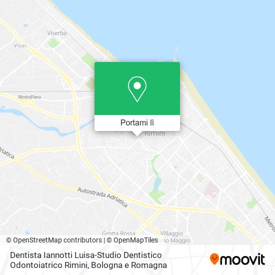 Mappa Dentista Iannotti Luisa-Studio Dentistico Odontoiatrico Rimini