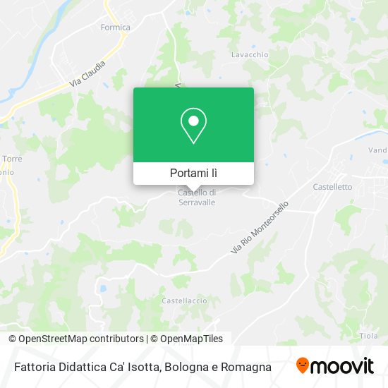 Mappa Fattoria Didattica Ca' Isotta