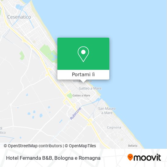 Mappa Hotel Fernanda B&B