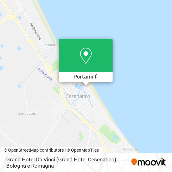 Mappa Grand Hotel Da Vinci (Grand Hotel Cesenatico)