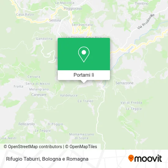 Mappa Rifugio Taburri