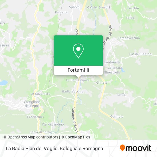 Mappa La Badia Pian del Voglio