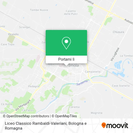 Mappa Liceo Classico Rambaldi-Valeriani