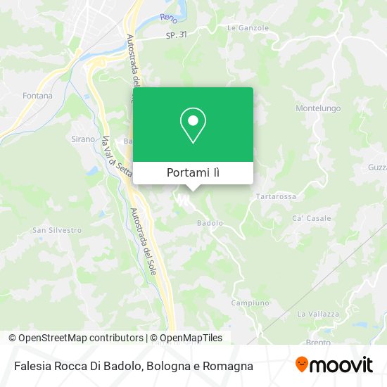 Mappa Falesia Rocca Di Badolo