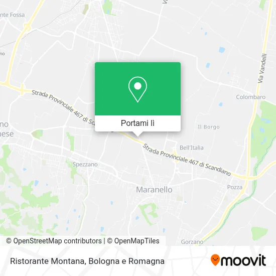 Mappa Ristorante Montana