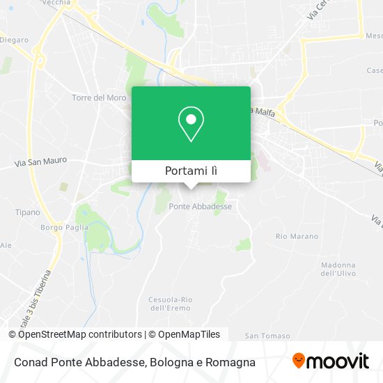 Mappa Conad Ponte Abbadesse