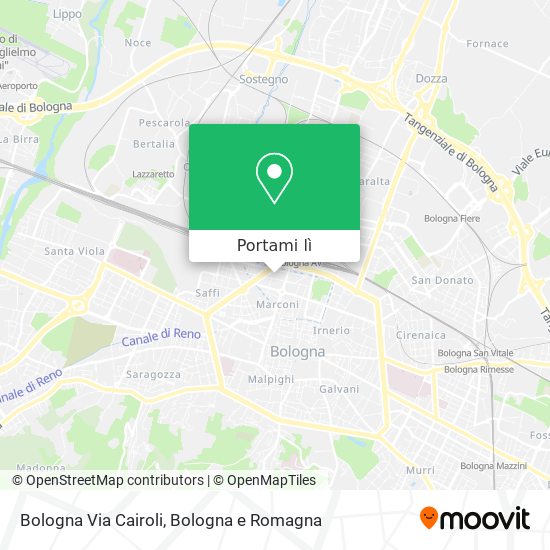 Mappa Bologna Via Cairoli