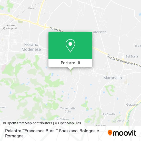Mappa Palestra ""Francesca Bursi"" Spezzano