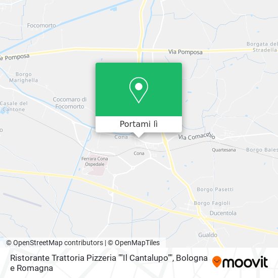Mappa Ristorante Trattoria Pizzeria ""Il Cantalupo""