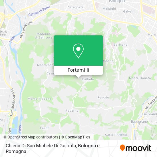 Mappa Chiesa Di San Michele Di Gaibola