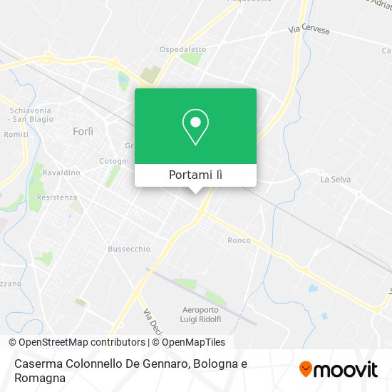 Mappa Caserma Colonnello De Gennaro