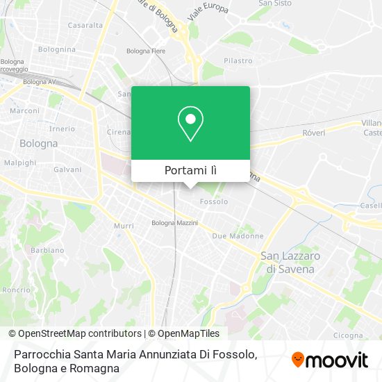 Mappa Parrocchia Santa Maria Annunziata Di Fossolo