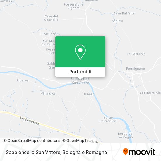 Mappa Sabbioncello San Vittore