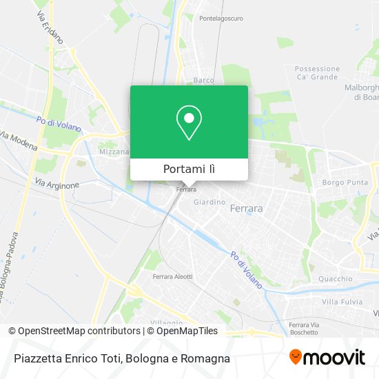 Mappa Piazzetta Enrico Toti
