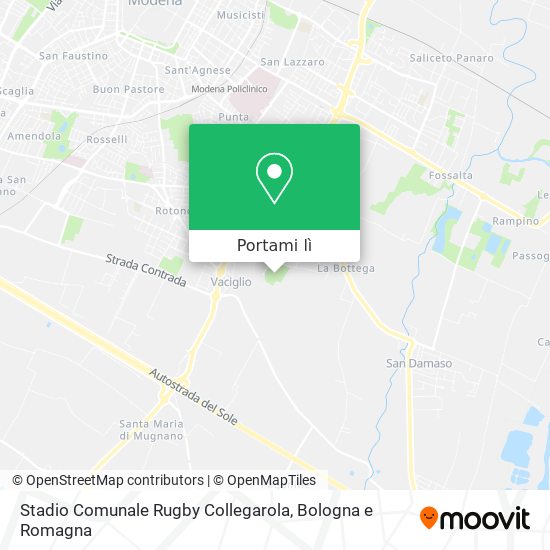 Mappa Stadio Comunale Rugby Collegarola