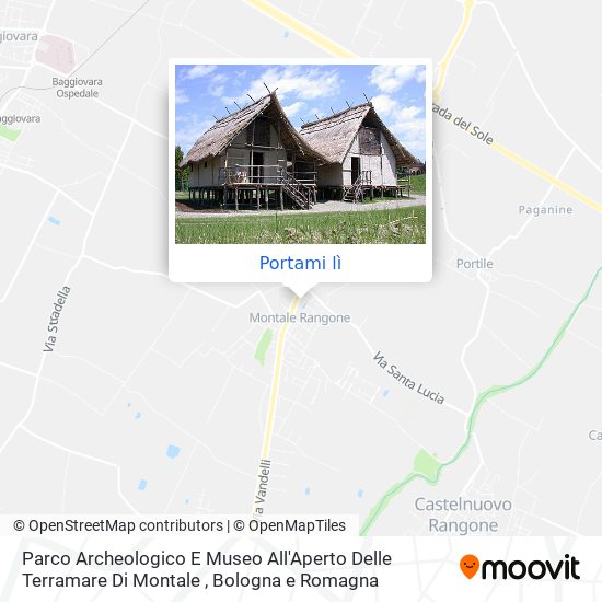 Mappa Parco Archeologico E Museo All'Aperto Delle Terramare Di Montale