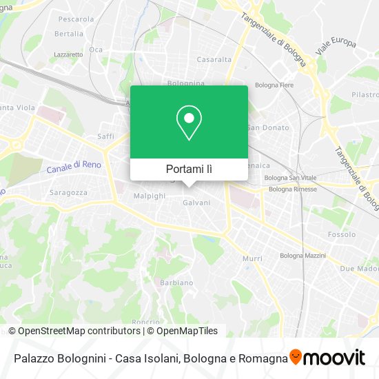 Mappa Palazzo Bolognini - Casa Isolani