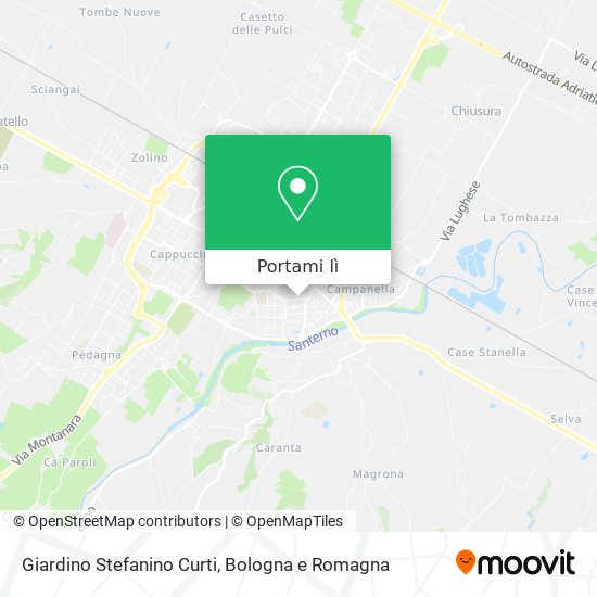 Mappa Giardino Stefanino Curti