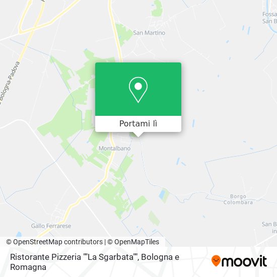Mappa Ristorante Pizzeria ""La Sgarbata""