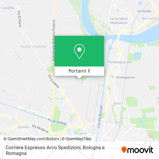 Mappa Corriere Espresso Arco Spedizioni