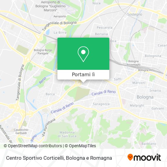 Mappa Centro Sportivo Corticelli