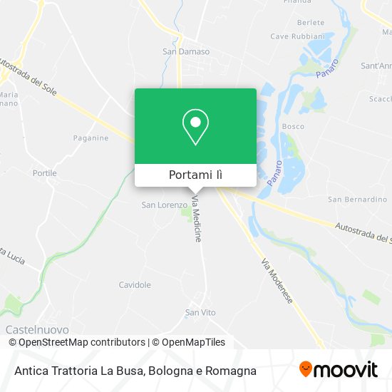 Mappa Antica Trattoria La Busa