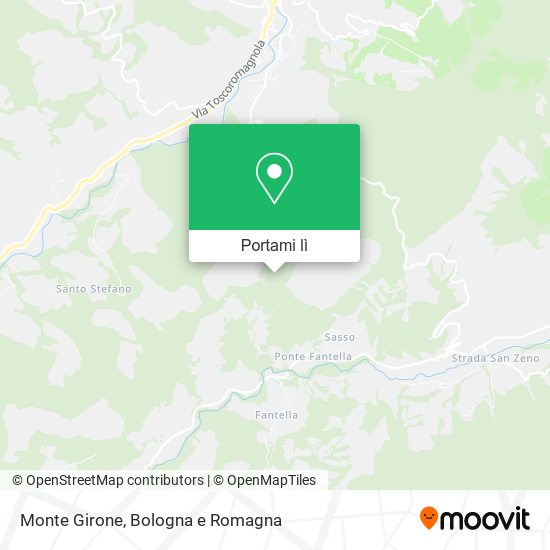 Mappa Monte Girone