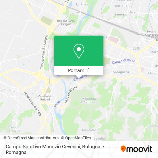 Mappa Campo Sportivo Maurizio Cevenini