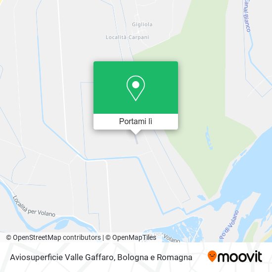 Mappa Aviosuperficie Valle Gaffaro