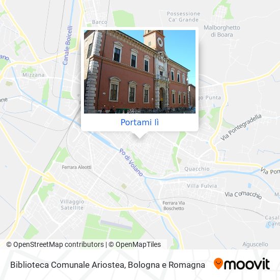 Mappa Biblioteca Comunale Ariostea