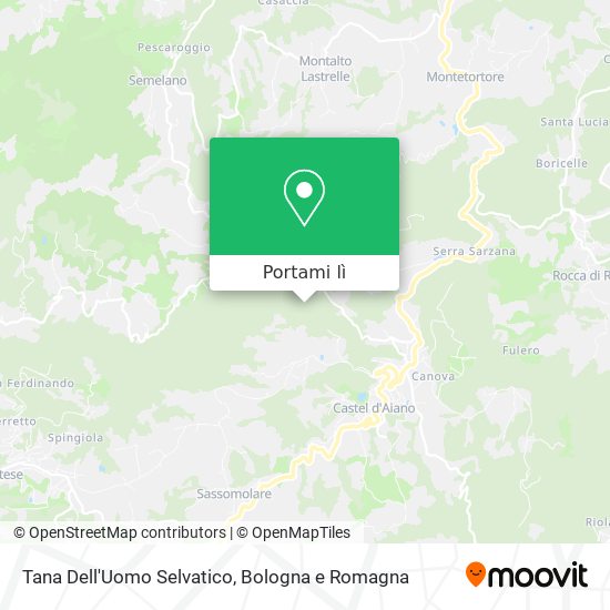 Mappa Tana Dell'Uomo Selvatico
