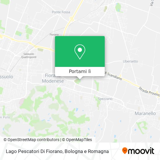 Mappa Lago Pescatori Di Fiorano