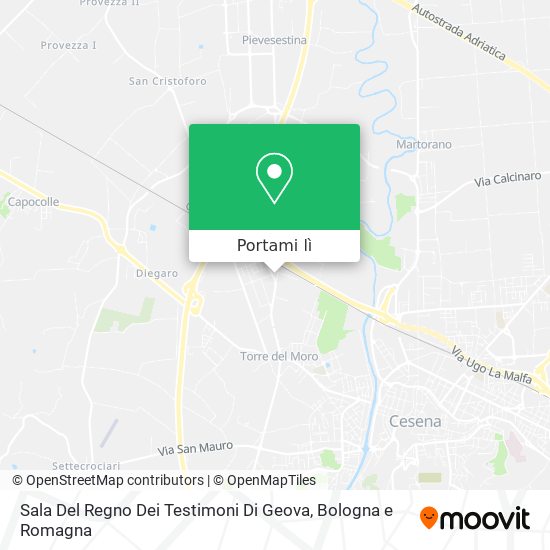 Mappa Sala Del Regno Dei Testimoni Di Geova