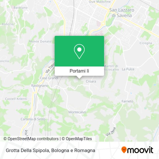 Mappa Grotta Della Spipola