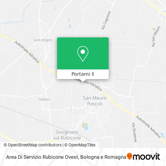 Mappa Area Di Servizio Rubicone Ovest