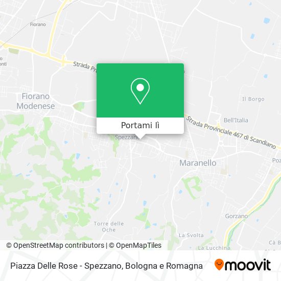 Mappa Piazza Delle Rose - Spezzano