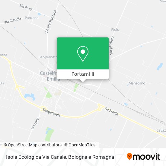 Mappa Isola Ecologica Via Canale