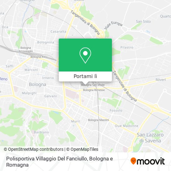 Mappa Polisportiva Villaggio Del Fanciullo