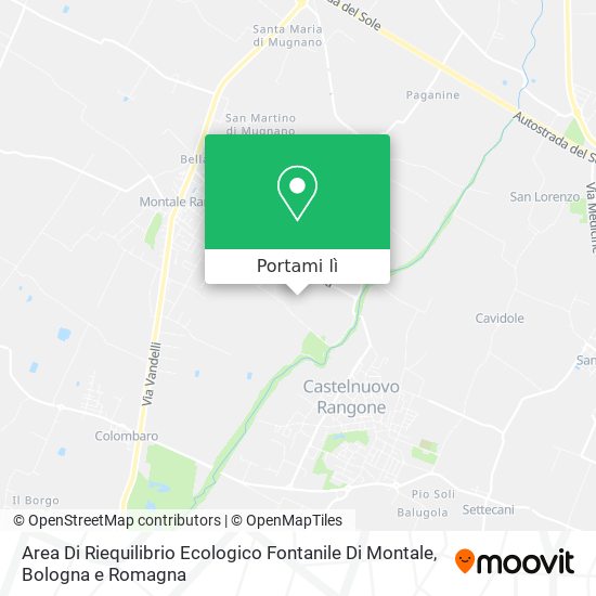 Mappa Area Di Riequilibrio Ecologico Fontanile Di Montale