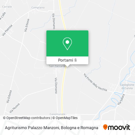 Mappa Agriturismo Palazzo Manzoni