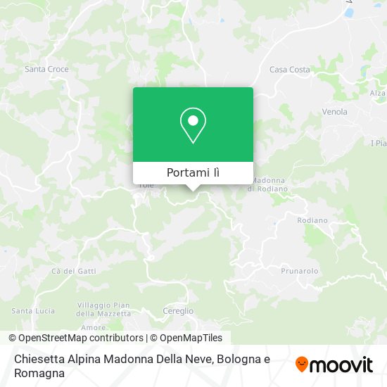 Mappa Chiesetta Alpina Madonna Della Neve