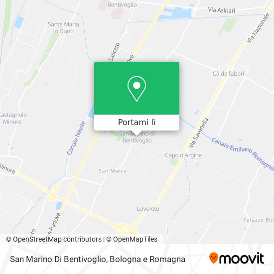 Mappa San Marino Di Bentivoglio